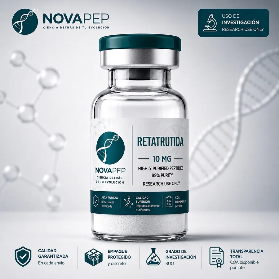 Vial NOVAPEP de Retatrutida